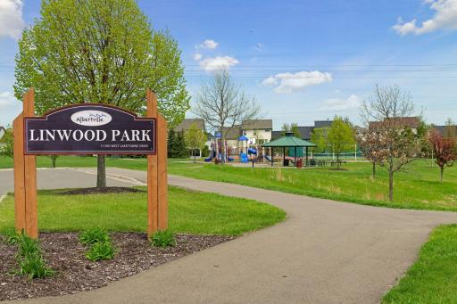Newly renovated Linwood Park is just steps from your backyard, with a playground, pickleball, basketball, soccer field, and walking paths.