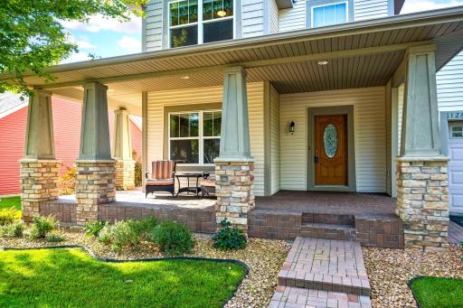 Welcome home to a charming wraparound front porch, beautifully landscaped yard, and inviting curb appeal. Set in a beautiful neighborhood, this welcoming exterior offers the perfect spot to relax, greet neighbors, and enjoy the view.