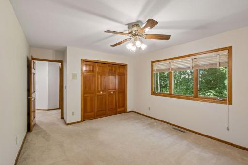 Bedroom #3 - windows overlook backyard