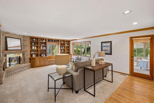 Amusement room - large space for furniture configuration, built-ins, and access to the sunroom
