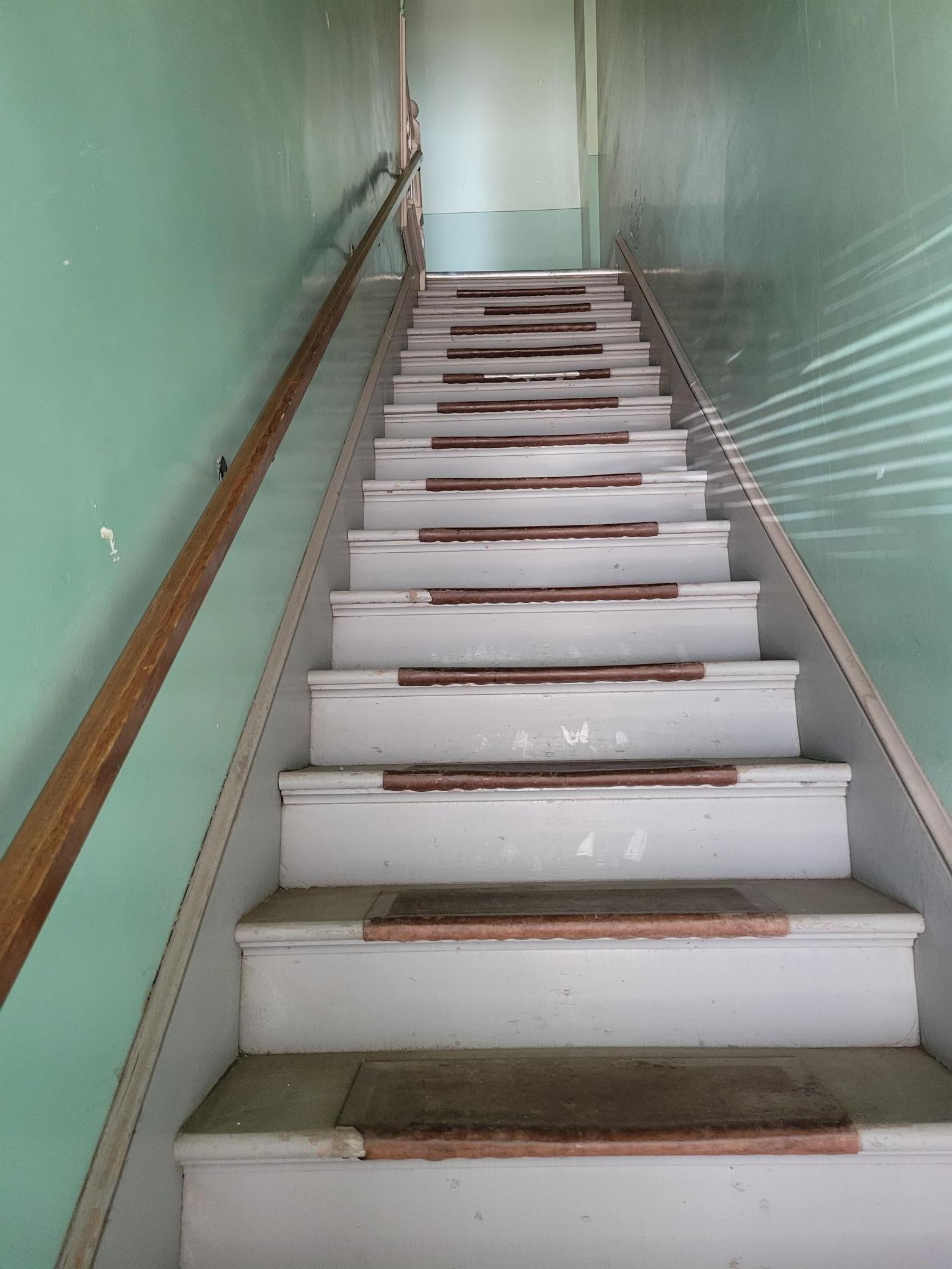 Upstairs to Dr. Haugen's Dental Office