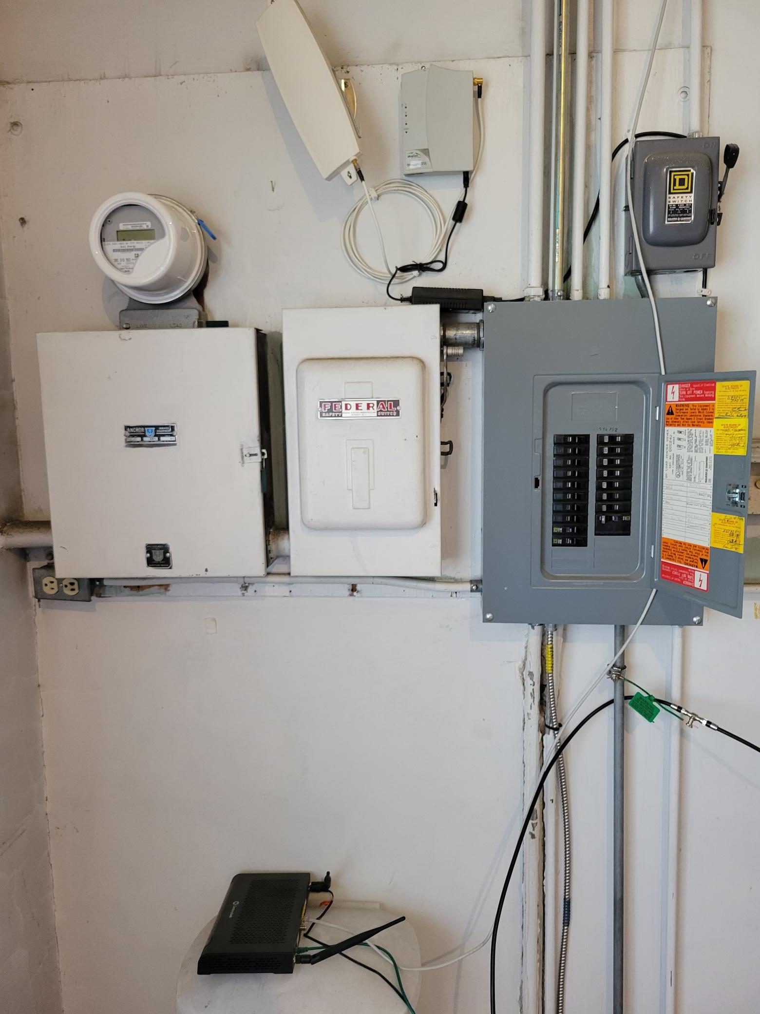 Panel in main floor back room