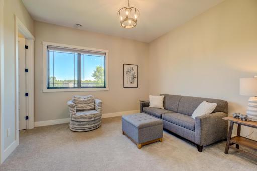 Generously sized third bedroom offers flexibility as an extra living space or office!