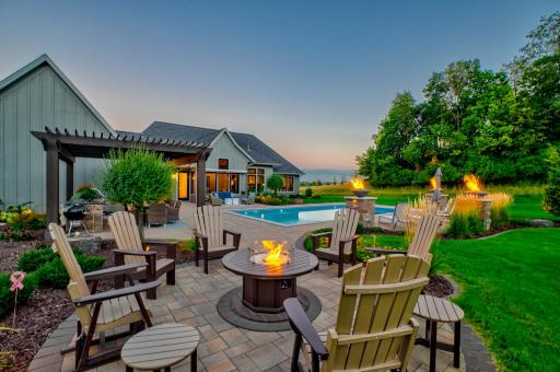 Gather around the outdoor fire pit and enjoy peaceful evenings surrounded by nature!