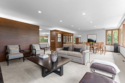 Open concept main living space with opportunity for informal dining.