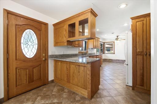 This is the front entry door as you pass through the kitchen.