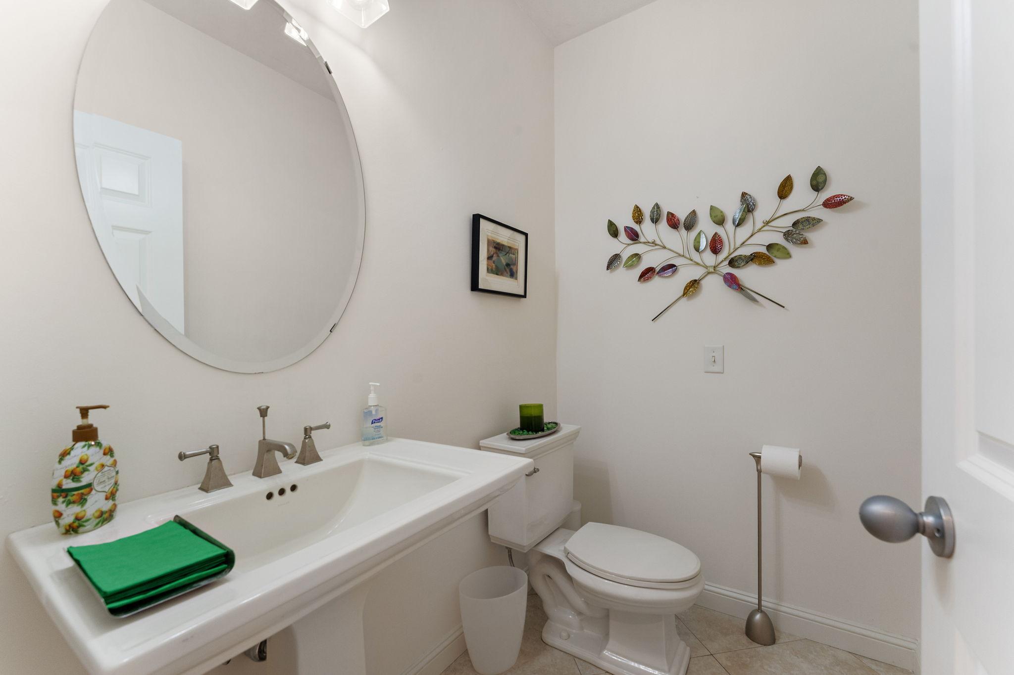 Bathroom outside of office
