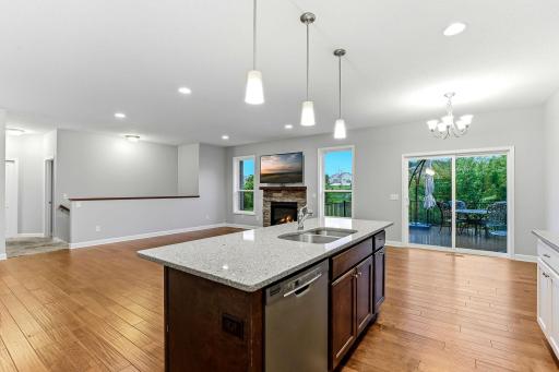 A stylish, functional kitchen island that anchors the space with generous prep room and a polished, modern presence.