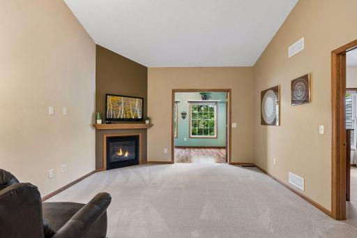 Gas fireplace to keep you cozy on those fall nights