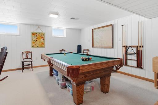 Nice slate pool table stays with the home
