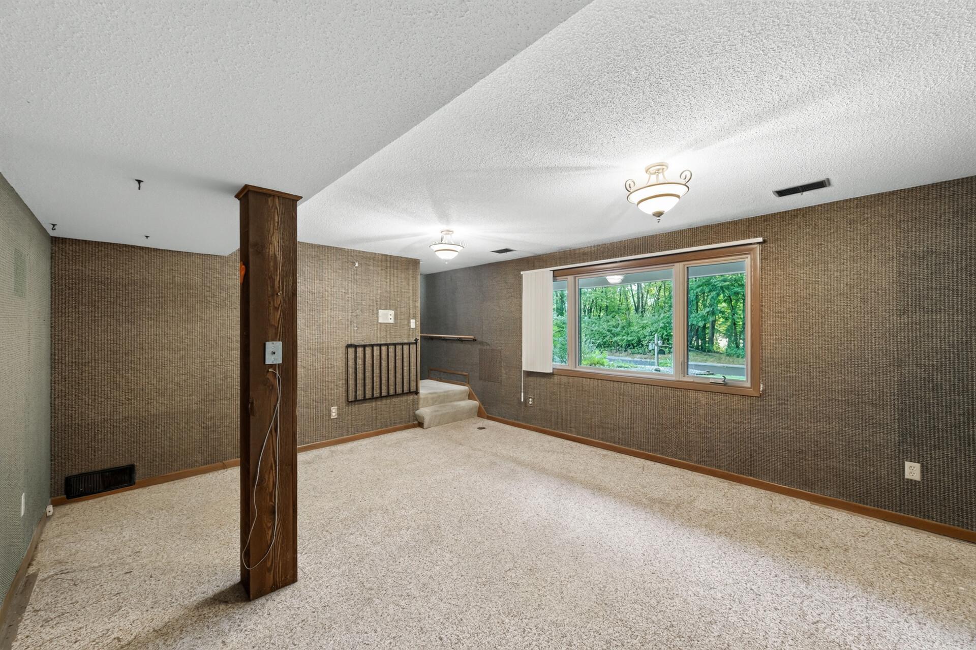 Lower level office area