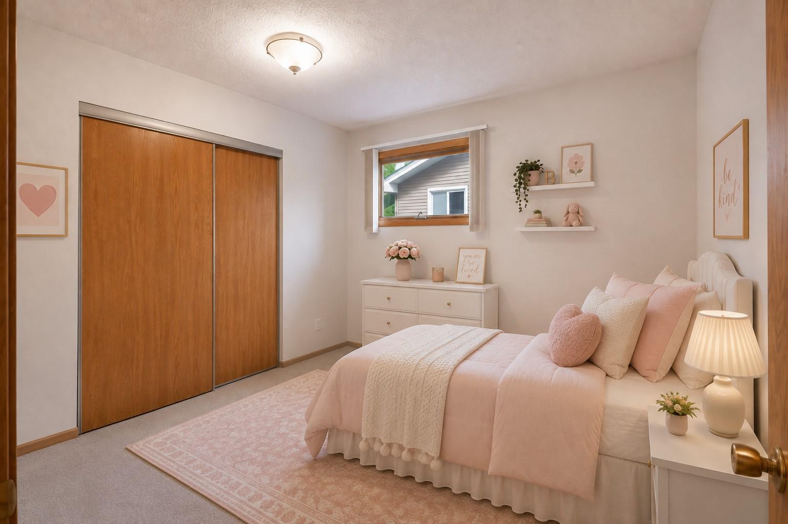 AI virtually staged - Bedroom 2