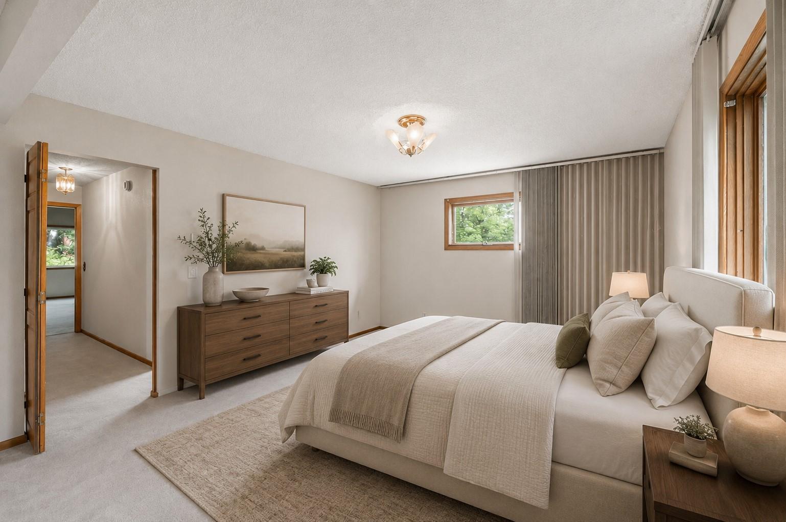 AI Virtually stage - Bedroom 3
