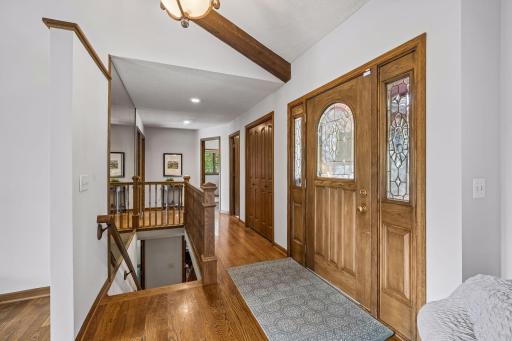 Greet guests in your large front entry.