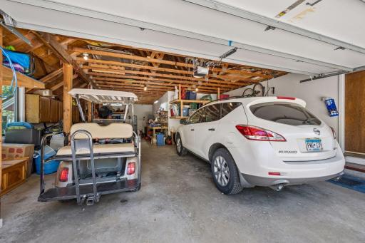 The oversized 3 car garage has plenty of room for all your toys and extras.
