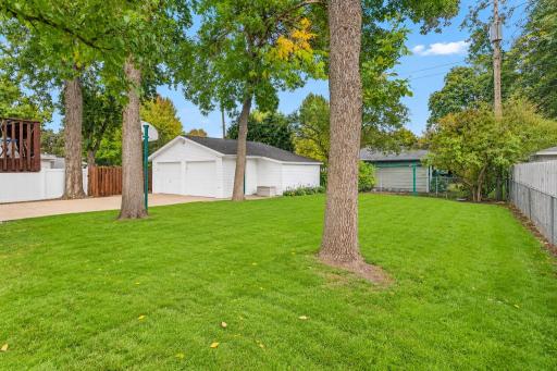 Spacious yard with mature trees and plenty of room to enjoy the outdoors.