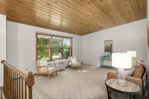 Spacious Living Room offers plenty of room for a large seating arrangement.