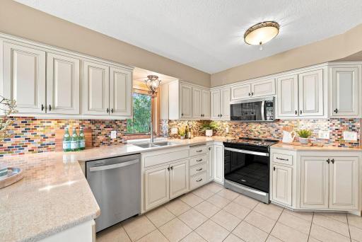 Thoughtful finishes and plenty of counter space add both function and personality.