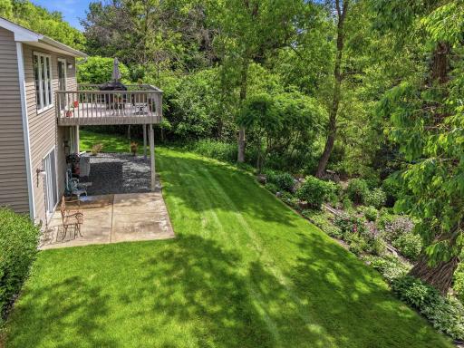 The walkout level extends directly to the backyard, adding another easy connection between indoor and outdoor living.