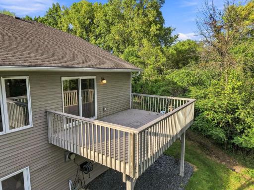 Morning coffee tastes a little better surrounded by mature trees and this much privacy.