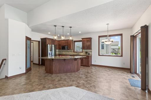 Entertaining is a breeze with the spacious eat-in kitchen