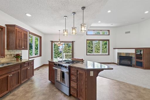 Plenty of space to cook at the island