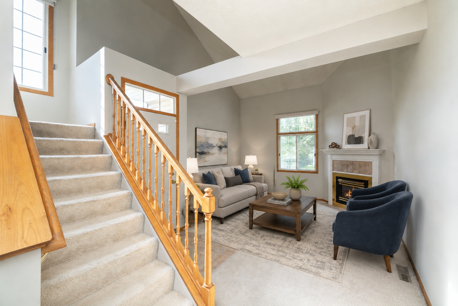 Living Room - Virtually Staged