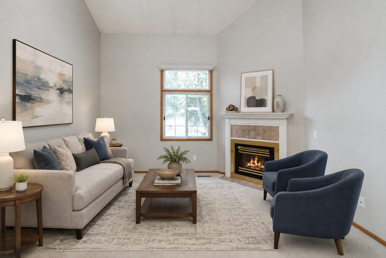 Living Room - Virtually Staged