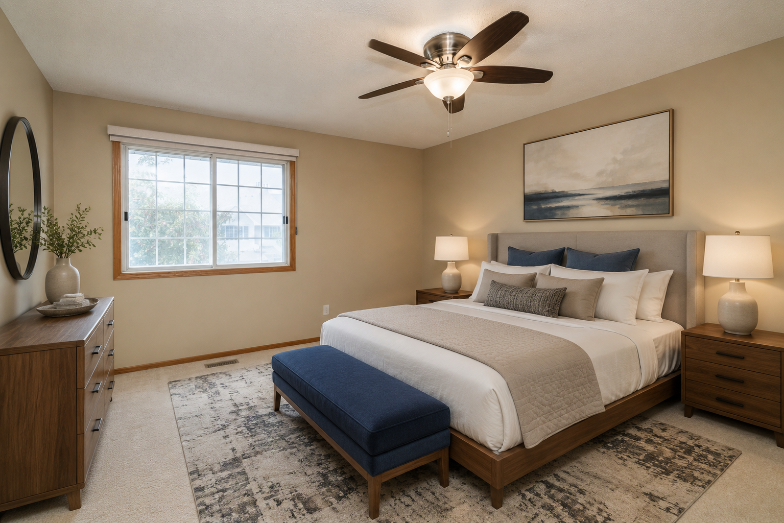 Primary Bedroom - Virtually Staged