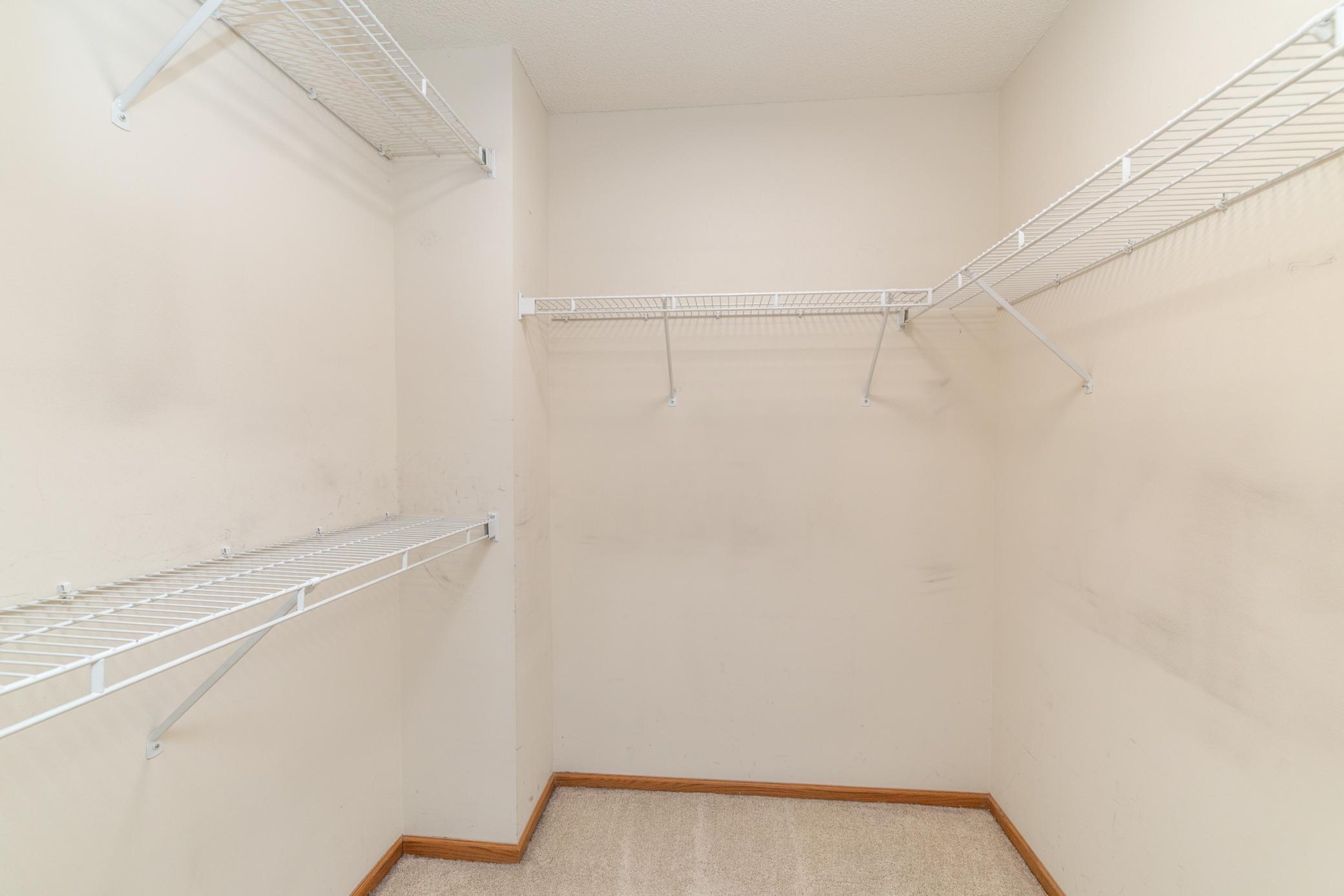 Primary walk-in closet