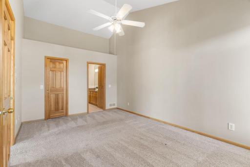 Primary bedroom suite has walk in closet, and attached to a large walk through bath.
