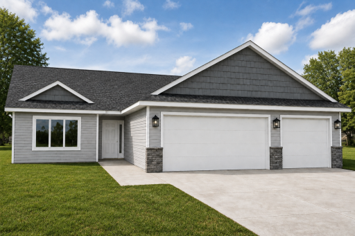 *AI-generated exterior rendering* This image is intended to provide a conceptual representation of the home. Not exact floor plan layout due to AI-generation.