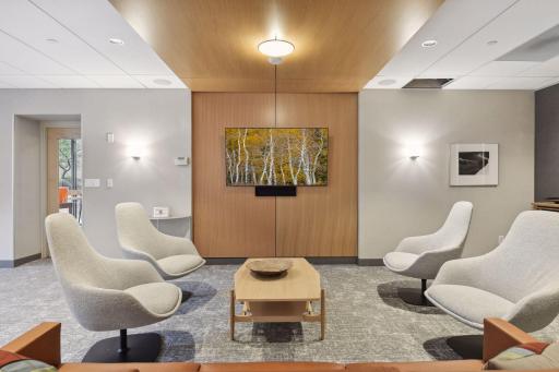 2nd floor community room with gathering space.