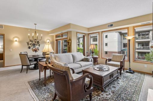 Elegant living and dining