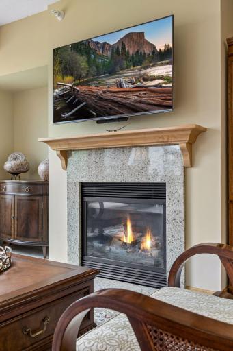 Marble fireplace