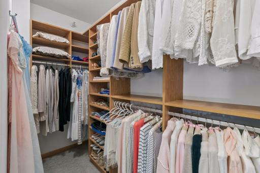Primary walk in closet
