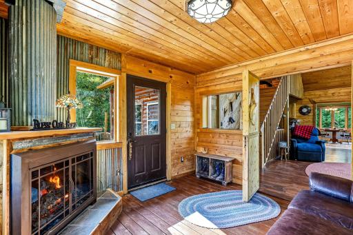 Enter through the 3 season porch
