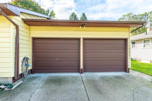 Attached Double Door Garage
