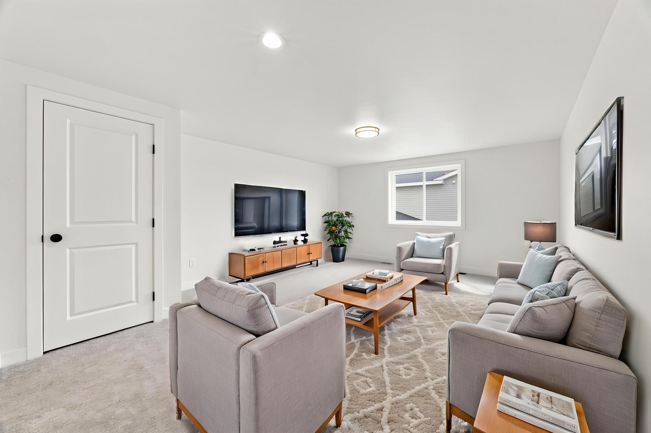 Virtually Staged Upper Level Loft