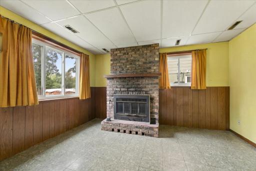 Family room fireplace