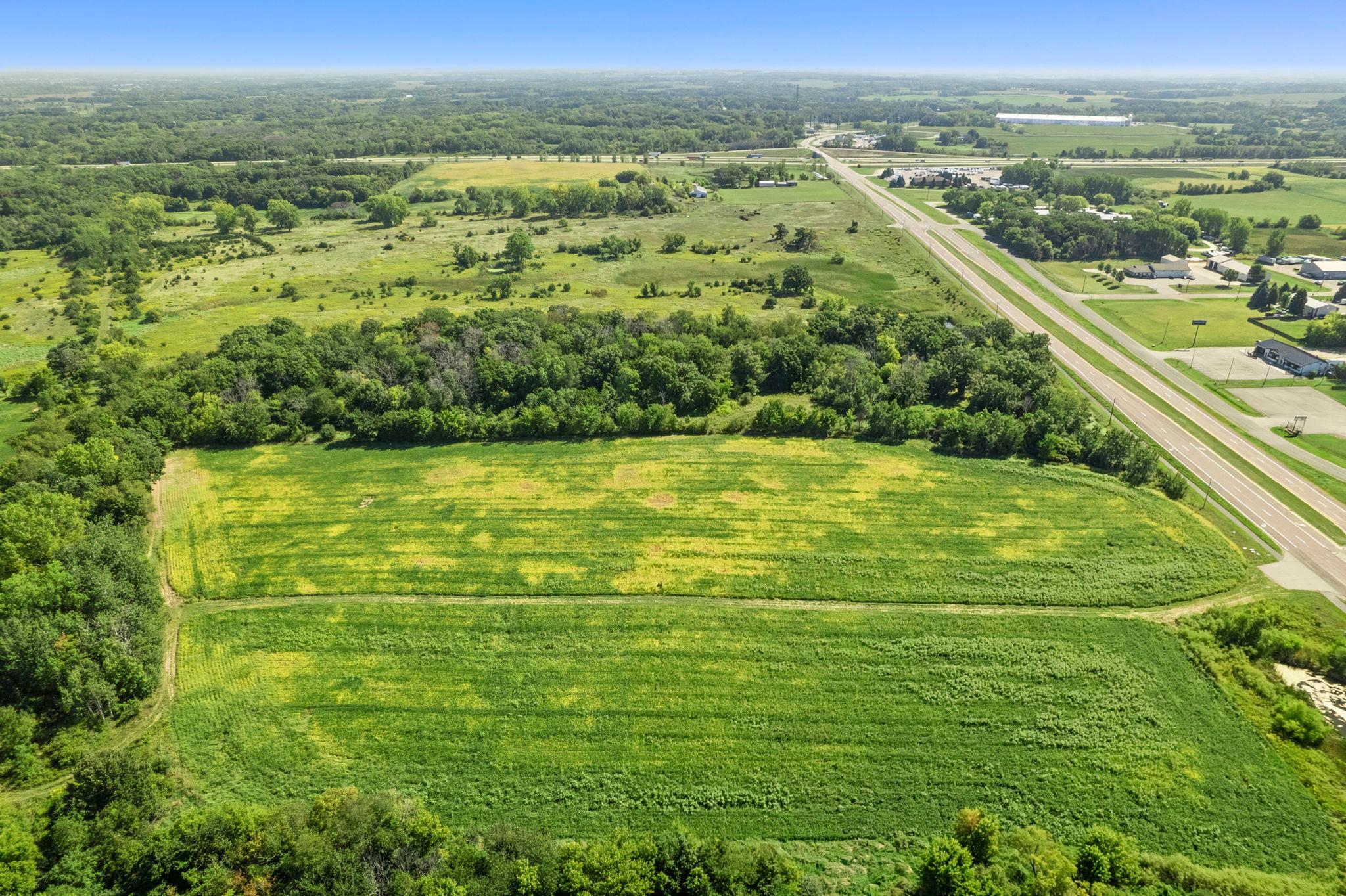A 2026 survey has already been completed, providing clearly documented property boundaries. You can see 35W right down the road