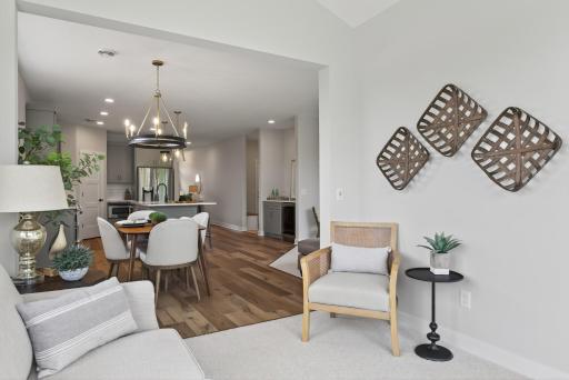 Nice wall space for an additional TV or a piece of cherished furniture.