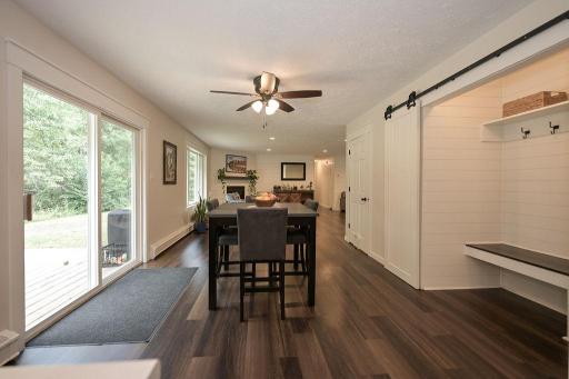Great space as you enter from heated garage