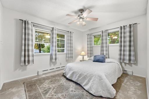 I of 2 bedrooms on the main level. Plenty of windows that face south and west for maximum air flow on cool summer evenings.