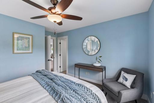Alternate view of Bedroom 4 - also complete with walk-in closet.