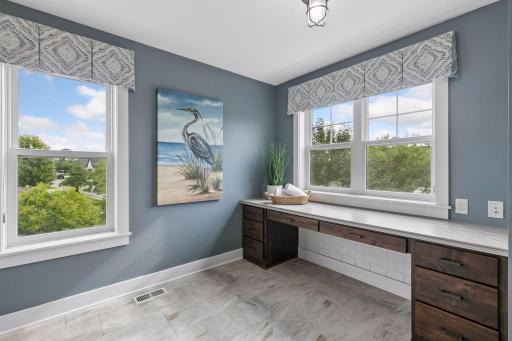Conveniently located near the bedrooms & plenty of counter space for folding laundry, too!