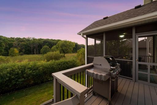 A convenient grilling deck, too!