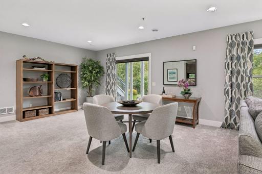 A spacious walk-out lower level that really offers so many ways to use this space!