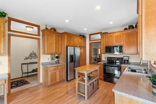 Center island adds to work space--may be available to purchase from seller