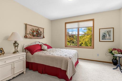 Second bedroom also has view to back of townhome